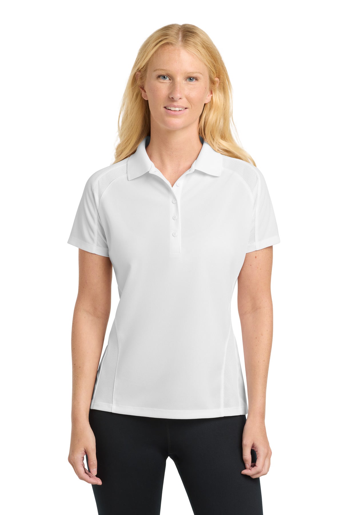 Sport-Tek L474 Women's Dri-Mesh   Pro Polo
