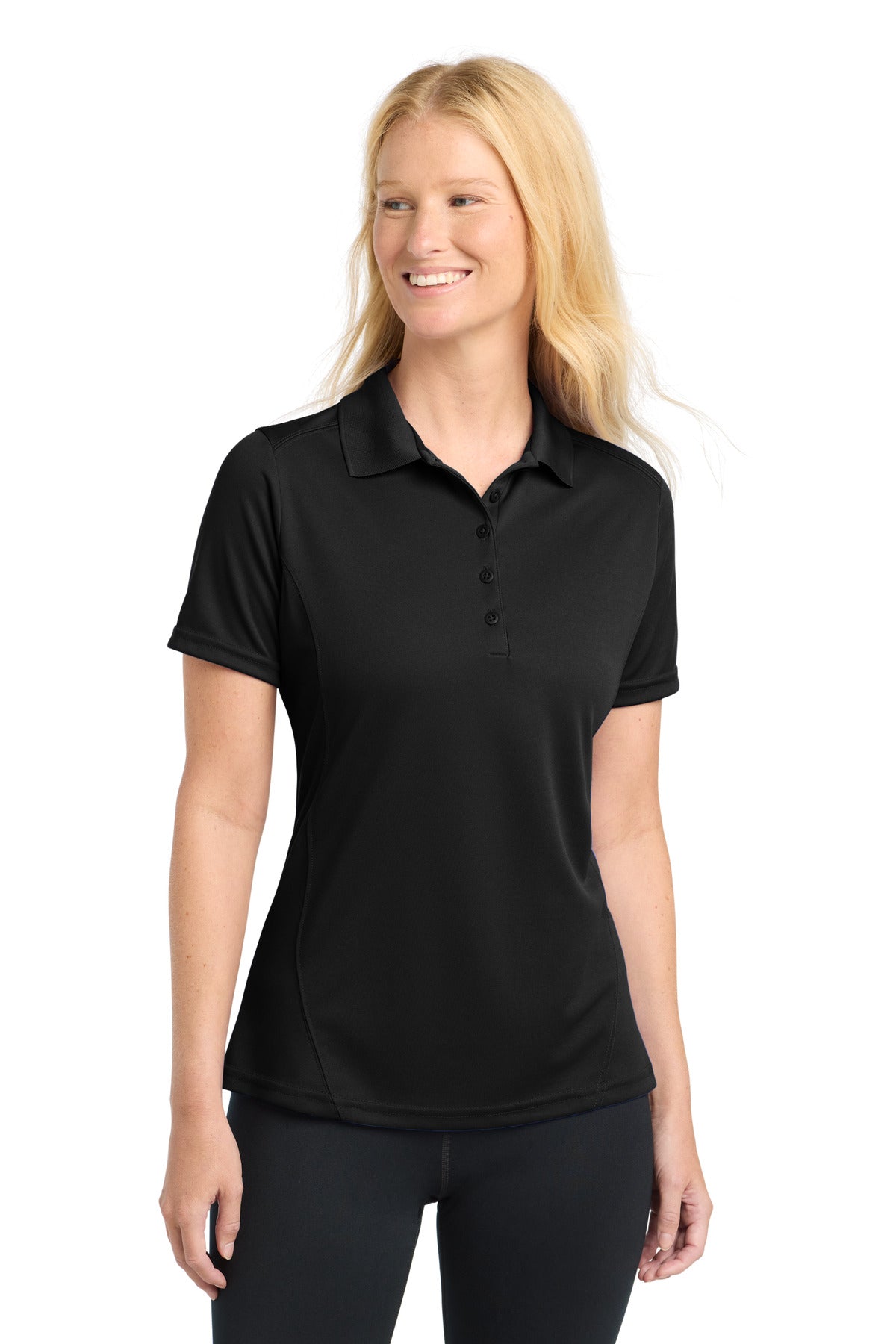 Sport-Tek L475 Women's Dry Zone   Raglan Accent Polo