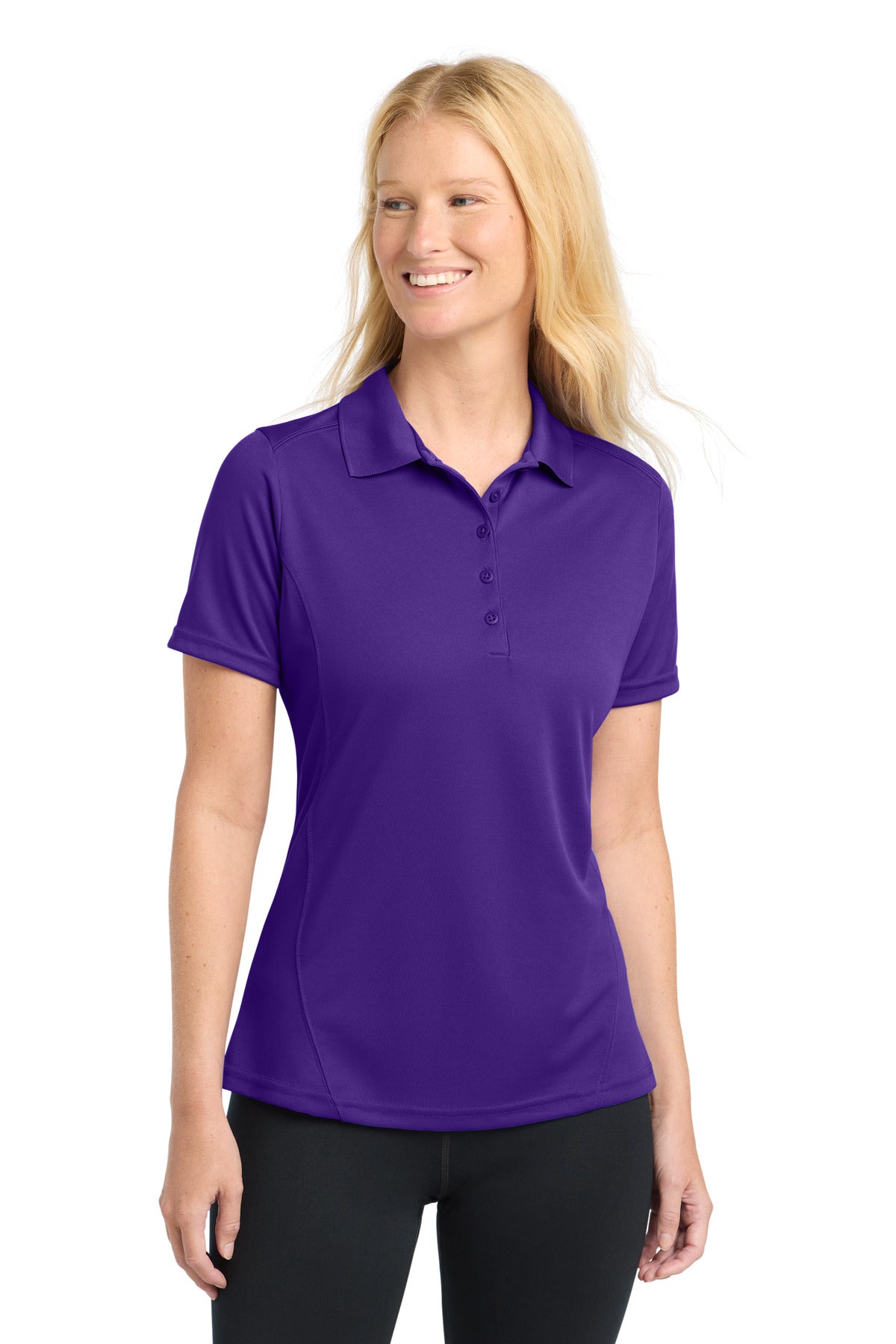 Sport-Tek L475 Women's Dry Zone   Raglan Accent Polo