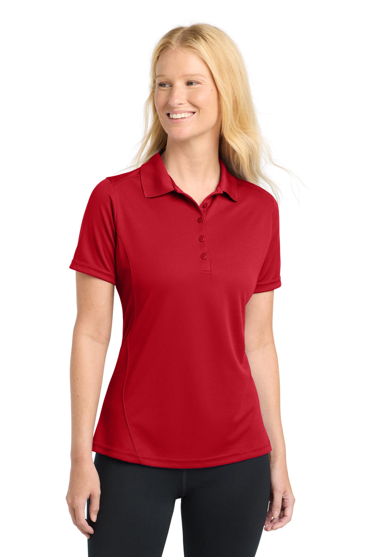 Sport-Tek L475 Women's Dry Zone   Raglan Accent Polo