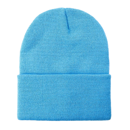 Custom Embroidered Unbranded Long Knit Beanie with Logo