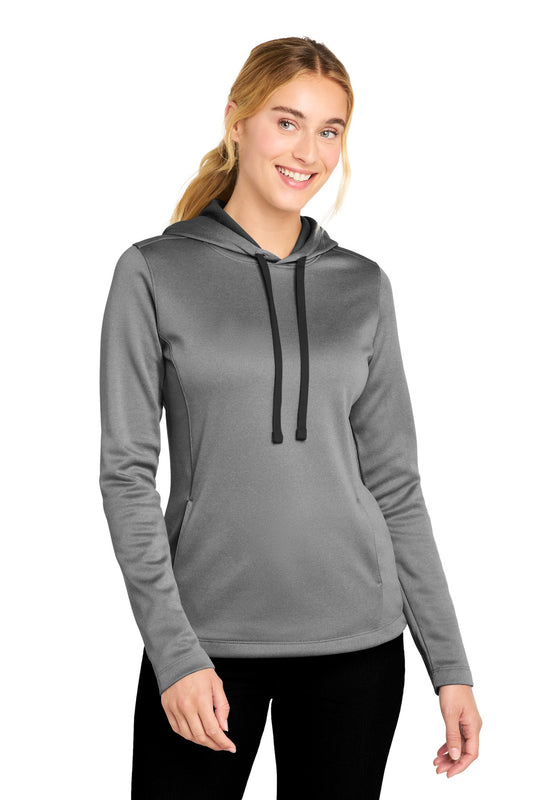 Sport-Tek LST264 Women's PosiCharge    Sport-Wick    Heather Fleece Hooded Pullover