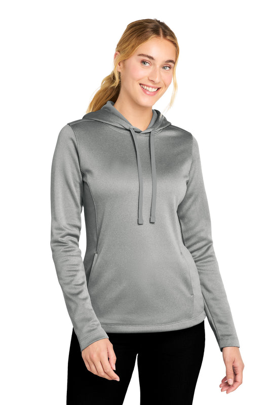 Sport-Tek LST264 Women's PosiCharge    Sport-Wick    Heather Fleece Hooded Pullover