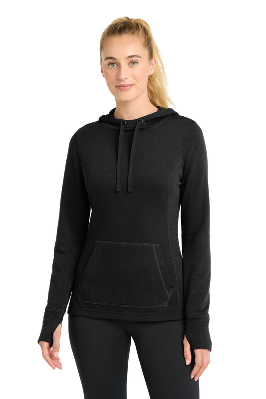 Sport-Tek LST296 Women's PosiCharge    Tri-Blend Wicking Fleece Hooded Pullover