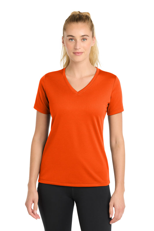 Sport-Tek LST340 Women's PosiCharge   RacerMesh   V-Neck Tee