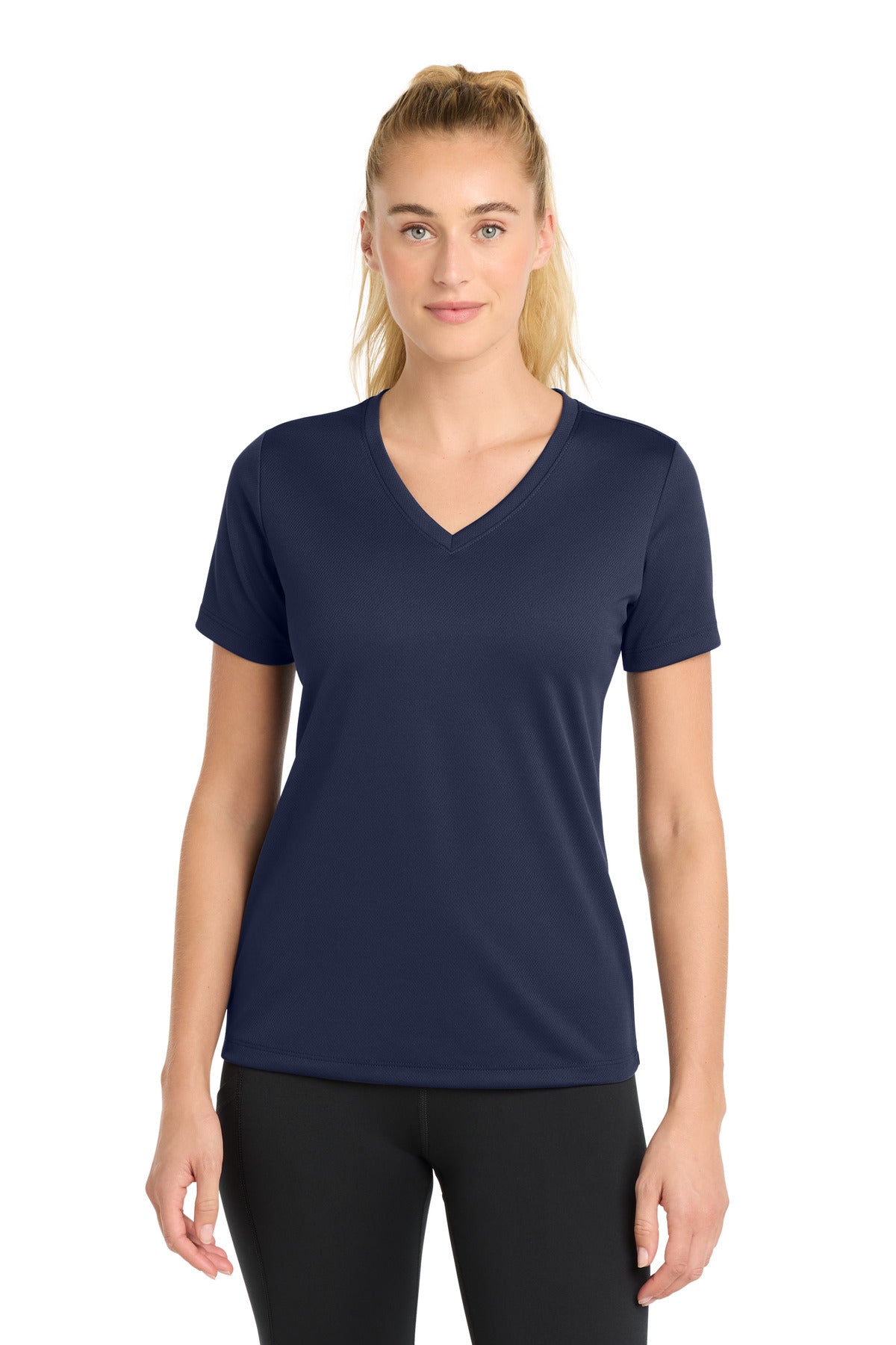 Sport-Tek LST340 Women's PosiCharge   RacerMesh   V-Neck Tee