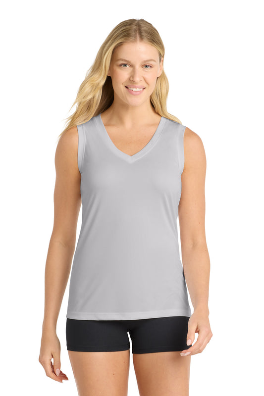 Sport-Tek LST352 Women's Sleeveless PosiCharge   Competitor™ V-Neck Tee