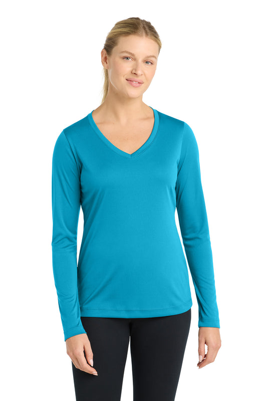 Sport-Tek LST353LS Women's Long Sleeve PosiCharge   Competitor™ V-Neck Tee