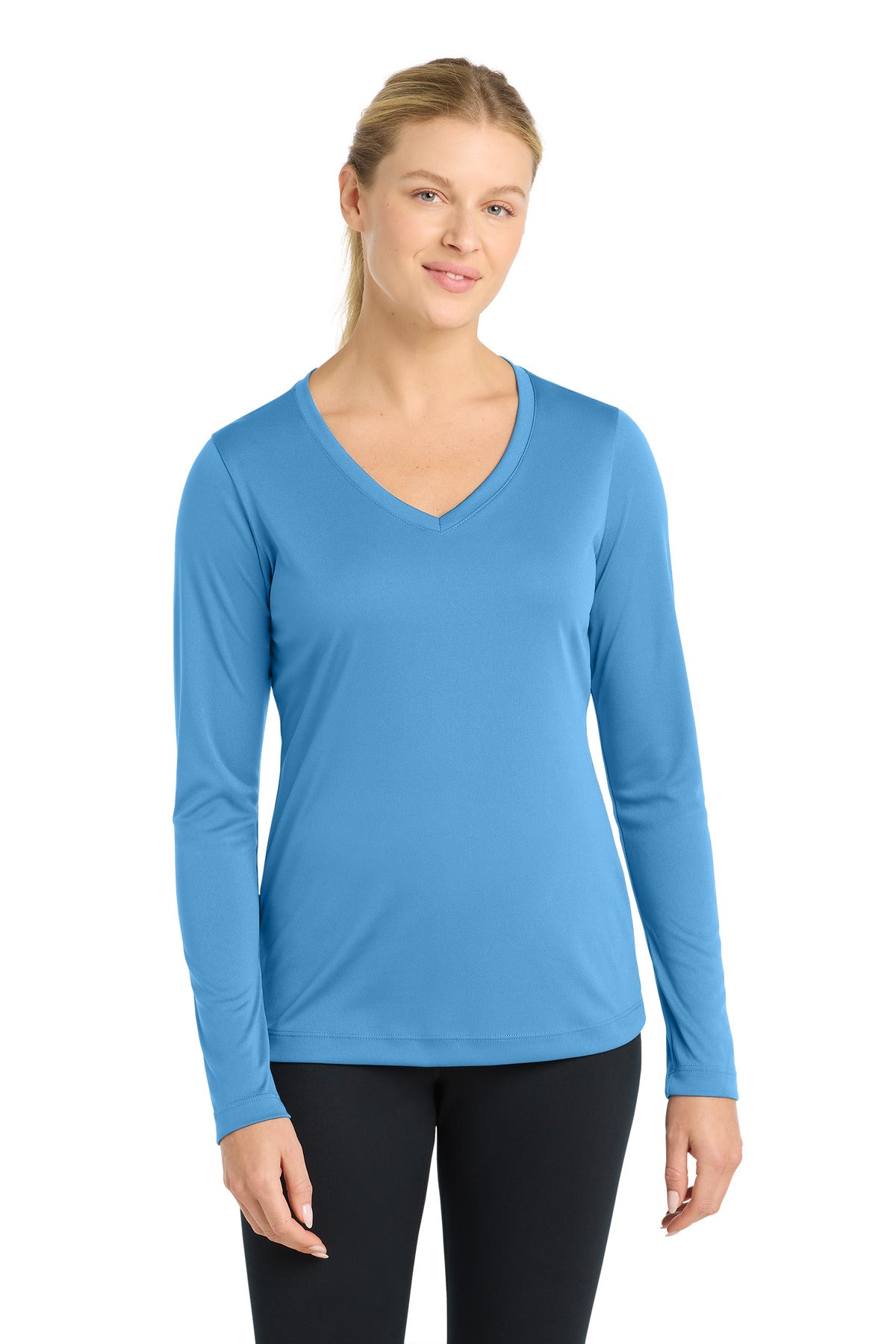 Sport-Tek LST353LS Women's Long Sleeve PosiCharge   Competitor™ V-Neck Tee