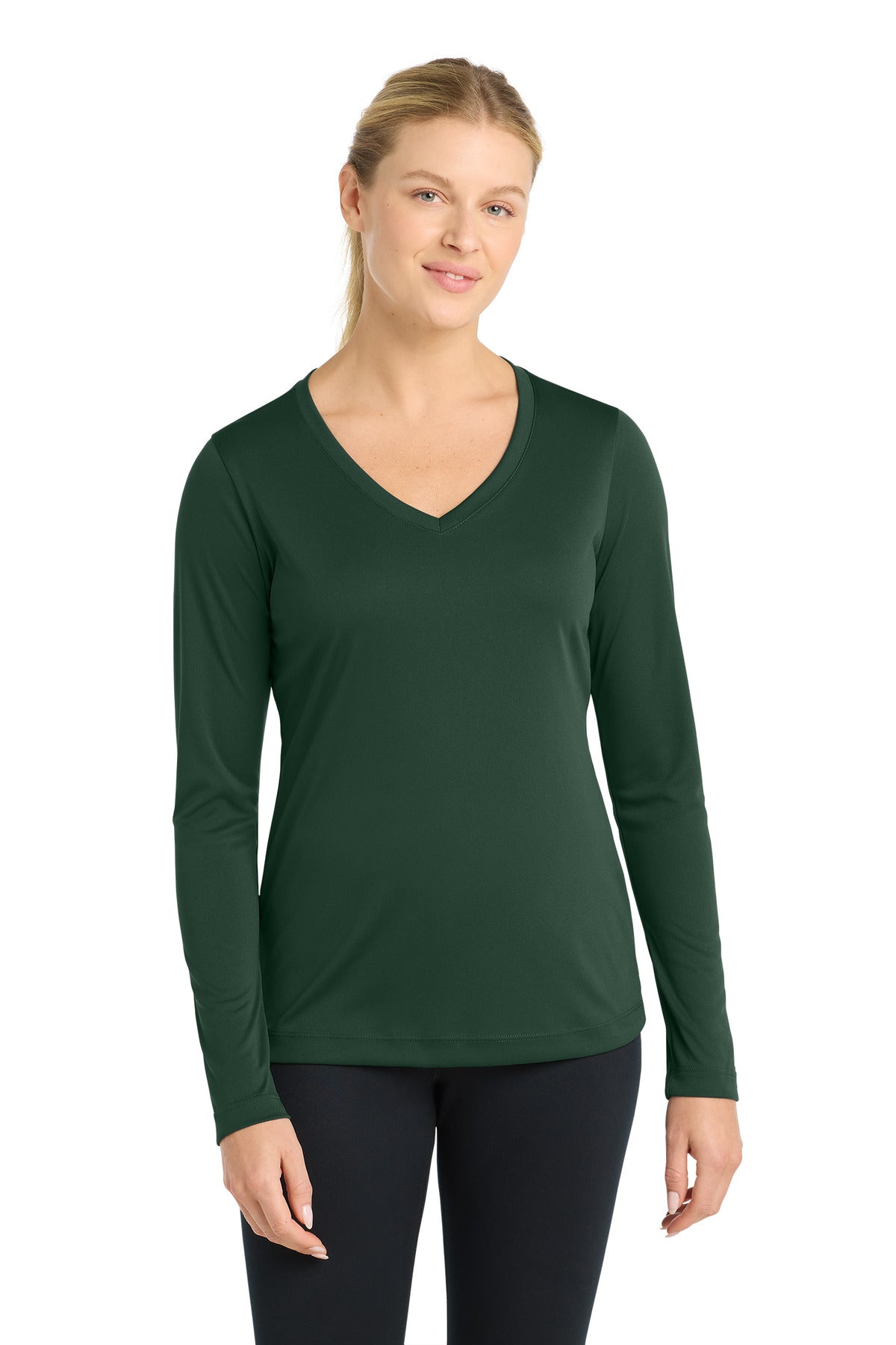 Sport-Tek LST353LS Women's Long Sleeve PosiCharge   Competitor™ V-Neck Tee
