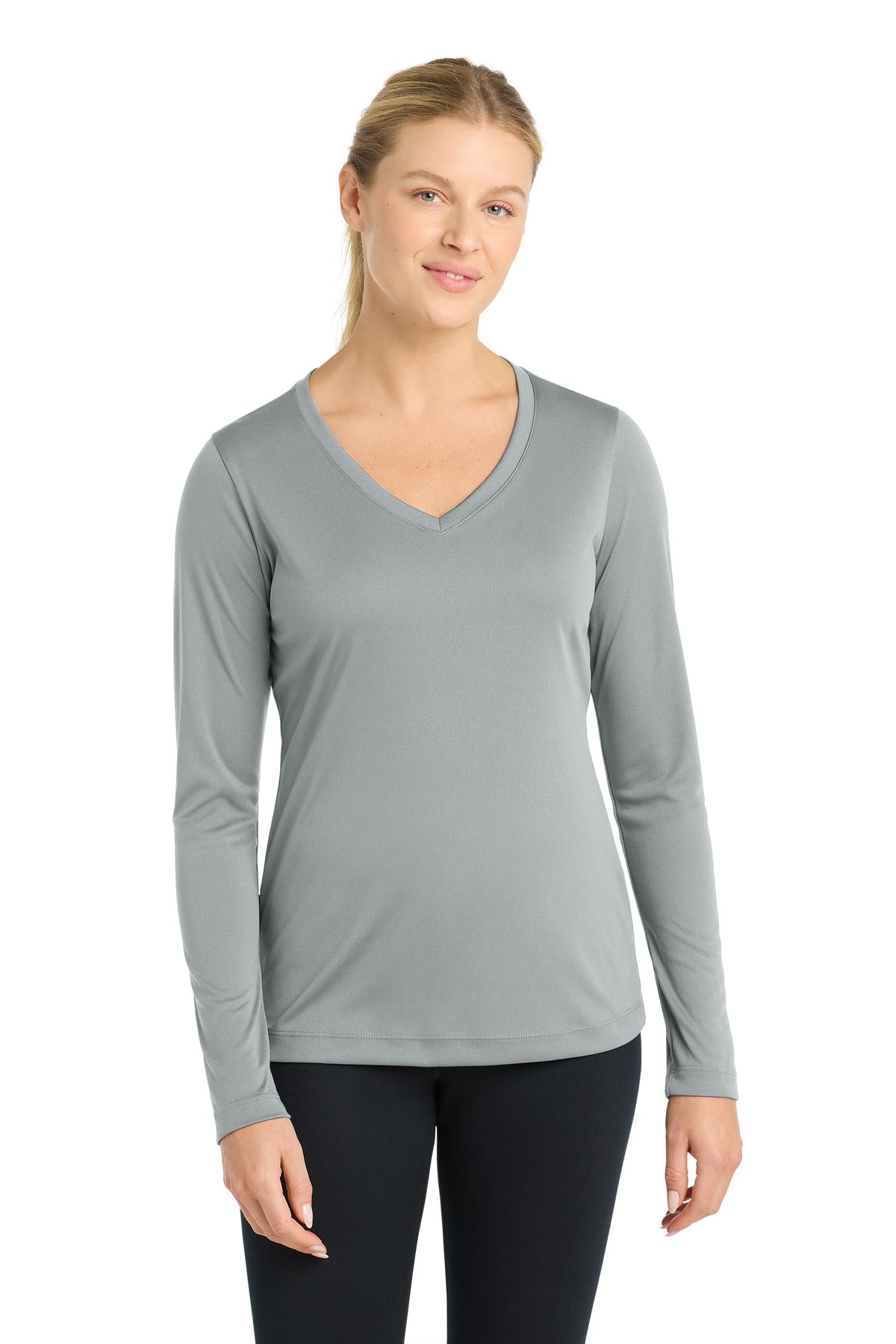 Sport-Tek LST353LS Women's Long Sleeve PosiCharge   Competitor™ V-Neck Tee