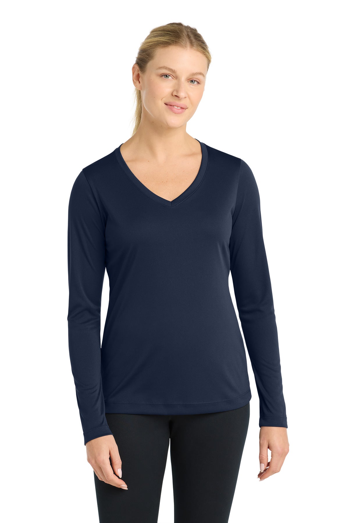Sport-Tek LST353LS Women's Long Sleeve PosiCharge   Competitor™ V-Neck Tee