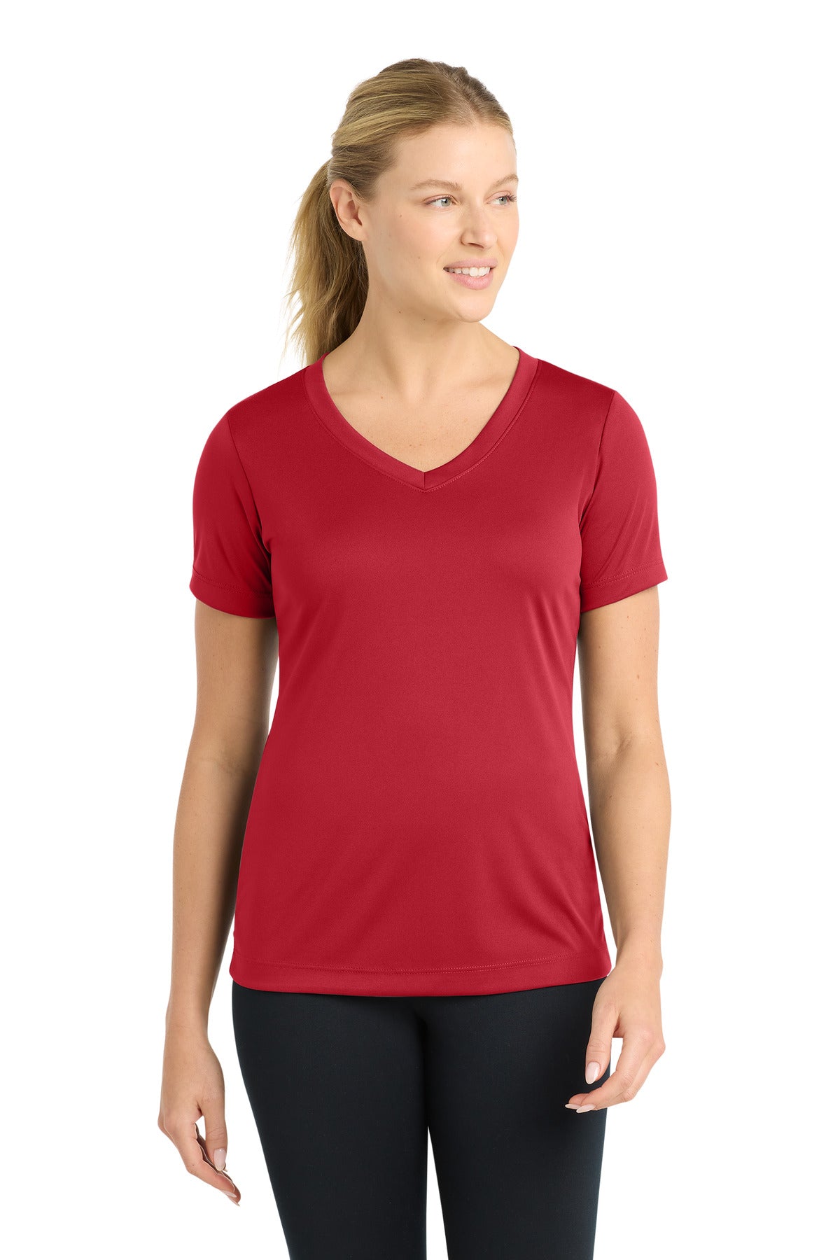 Sport-Tek LST353 Women's PosiCharge   Competitor™ V-Neck Tee