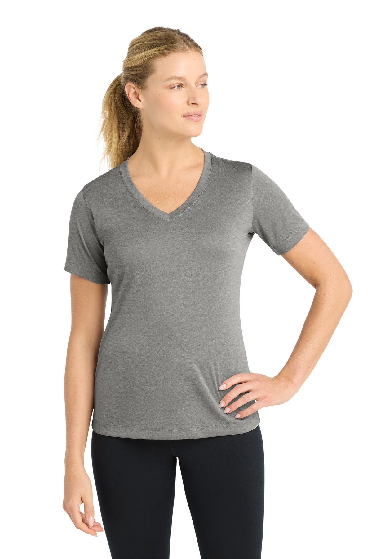 Sport-Tek LST353 Women's PosiCharge   Competitor™ V-Neck Tee