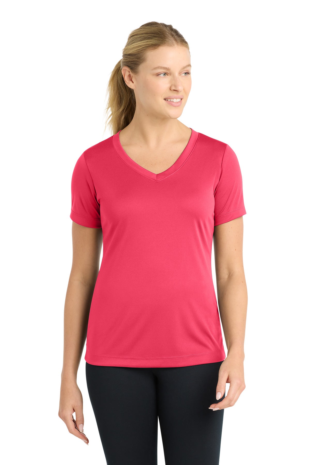 Sport-Tek LST353 Women's PosiCharge   Competitor™ V-Neck Tee