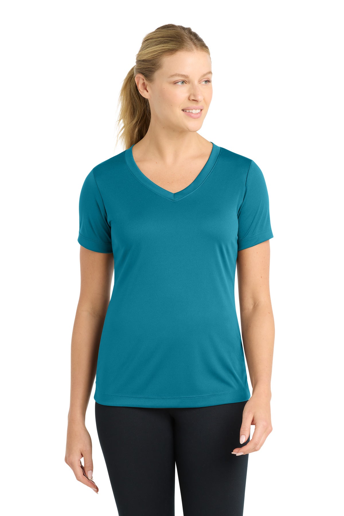 Sport-Tek LST353 Women's PosiCharge   Competitor™ V-Neck Tee
