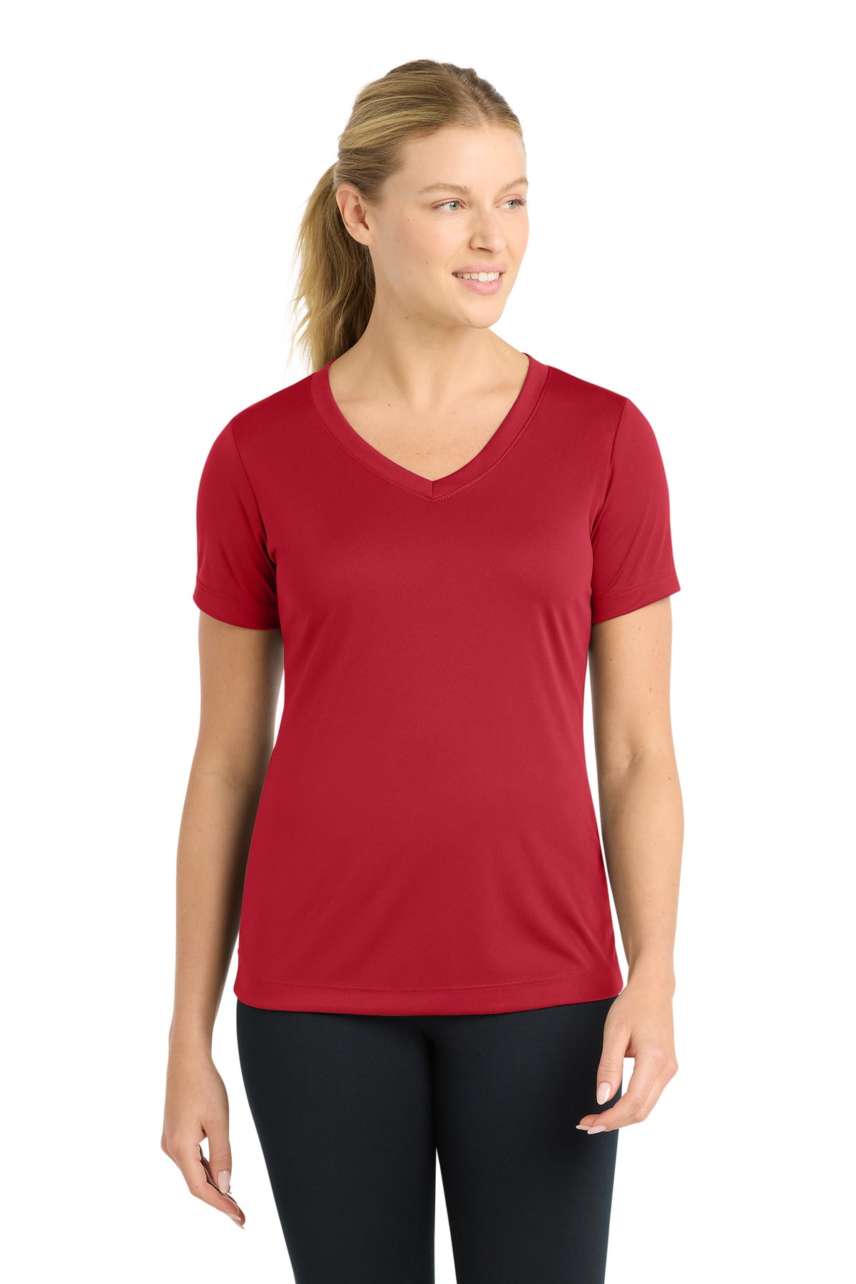 Sport-Tek LST353 Women's PosiCharge   Competitor™ V-Neck Tee
