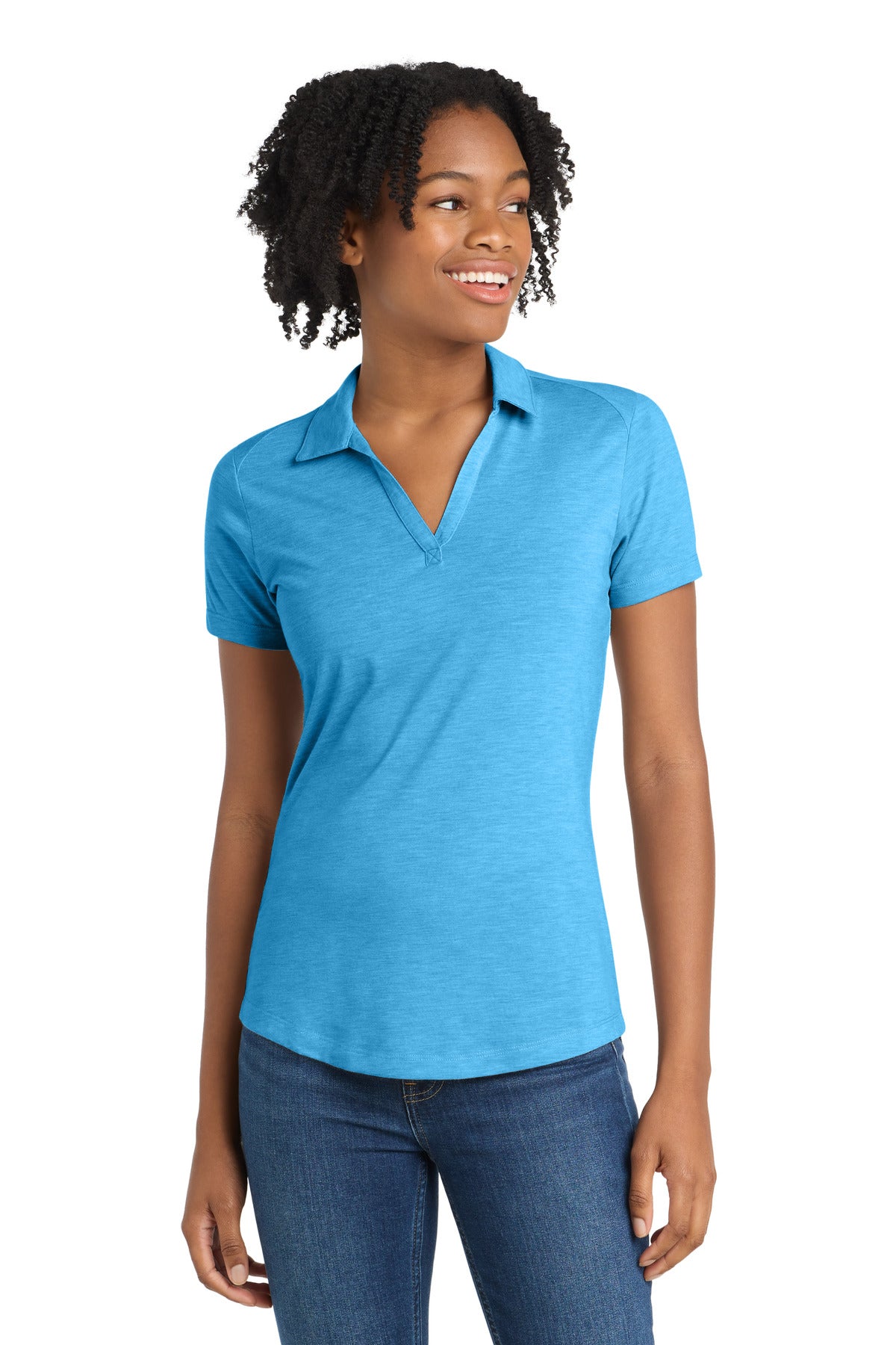 Sport-Tek LST405 Women's PosiCharge    Tri-Blend Wicking Polo