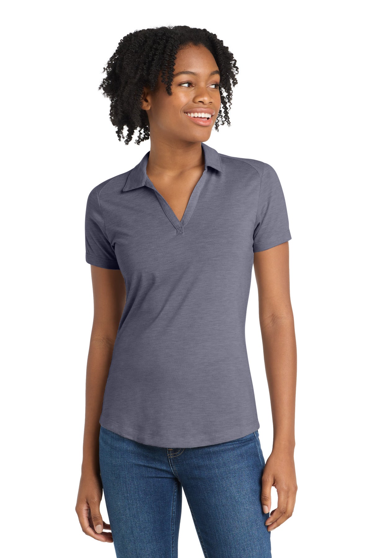 Sport-Tek LST405 Women's PosiCharge    Tri-Blend Wicking Polo