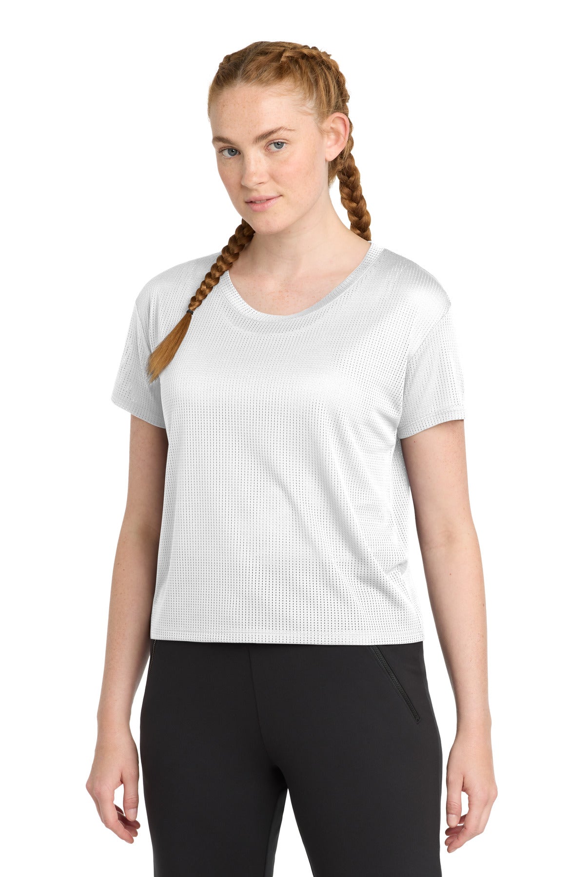 Sport-Tek LST411 Women's PosiCharge    Draft Crop Tee