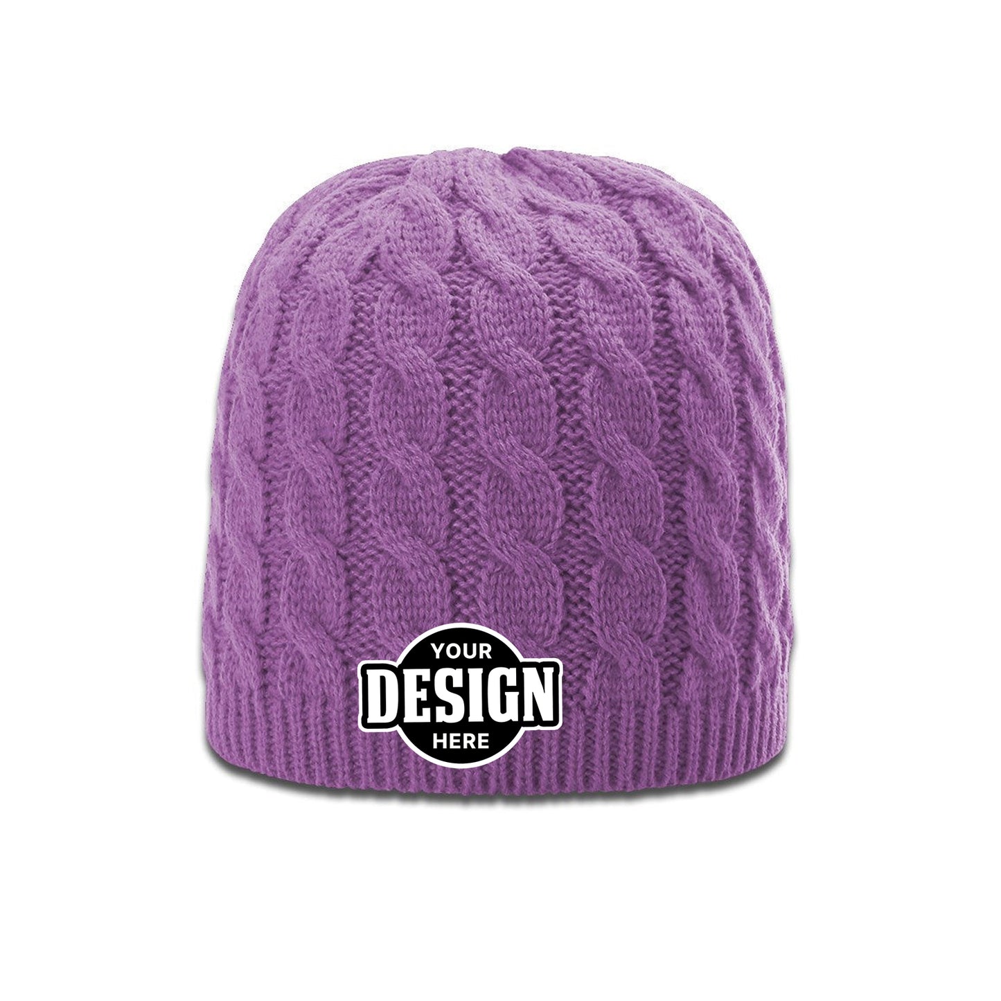 Custom Patch Richardson 138 Cable Knit Beanie