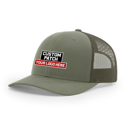 Custom Patch Richardson 112 Trucker Cap Solid Hats Solid Colors One Color