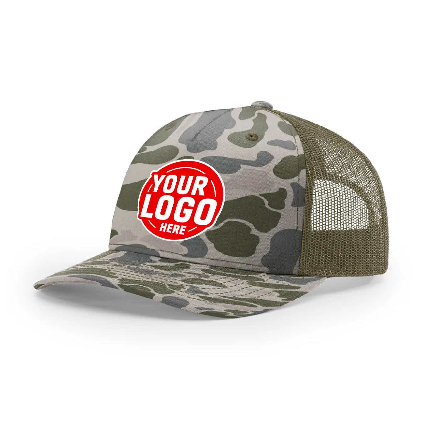 Custom Embroidered Richardson 112PFP Printed Five Panel Trucker