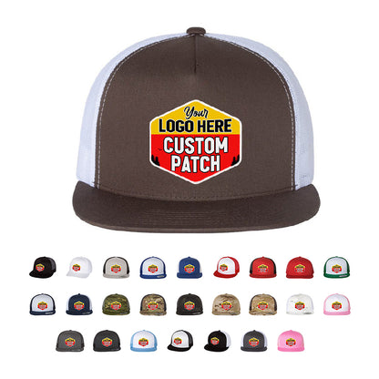 Custom Patch YP Classics, Yupoong 6006 Flat Bill Trucker Cap