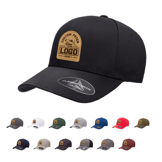 Custom Patch Flexfit 180 Delta Hat Seamless Cap - Star Hats & Embroidery