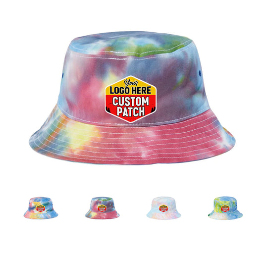 Custom Patch The Game GB493 The Newport Tie-Dyed Bucket Hat - Star Hats & Embroidery
