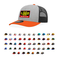 Custom Patch Decky 6021 - Classic Trucker Hat, 6 Panel Mid Profile Trucker Cap (Colors 2 of 2)