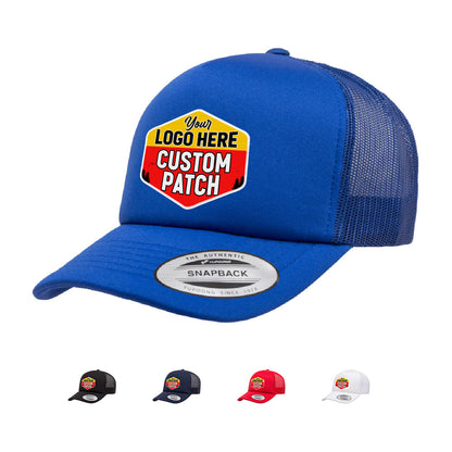 Custom Patch Yupoong 6320 Curved Trucker Foam Hat