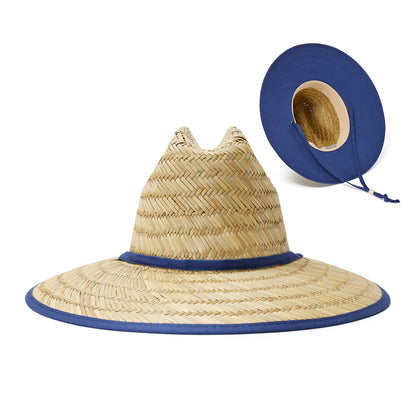 Empire Cove Straw Lifeguard Sun Hats with Cotton Underbrim Coastal Edition