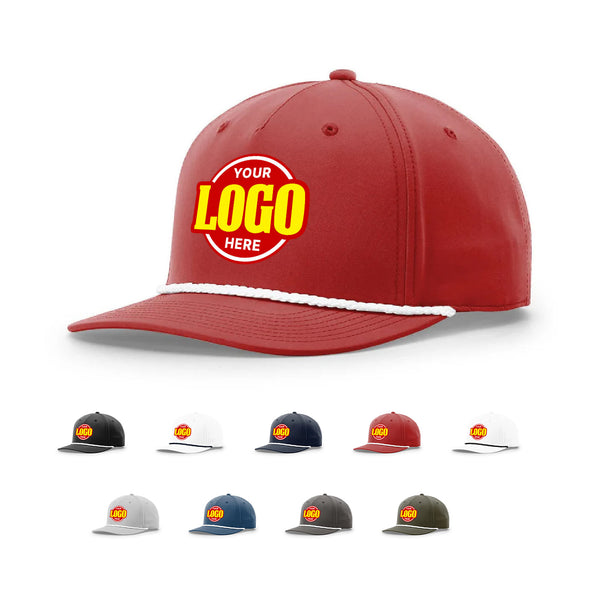Custom Embroidered Richardson 258 Five Panel Classic Rope Cap
