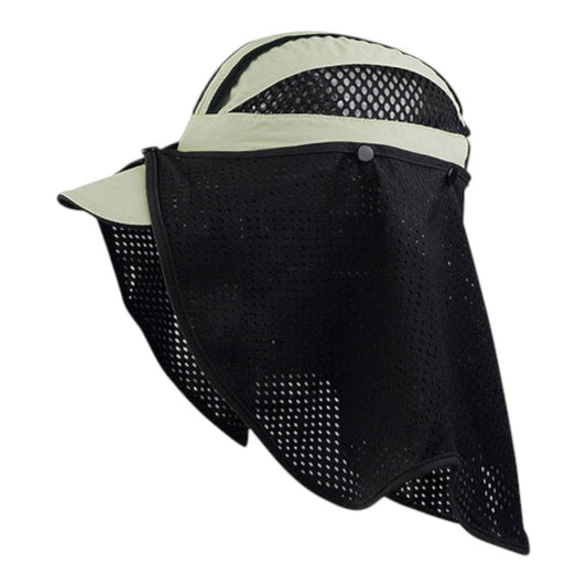 Juniper J7214 Taslon UV Cap with Attachable Mesh Flap