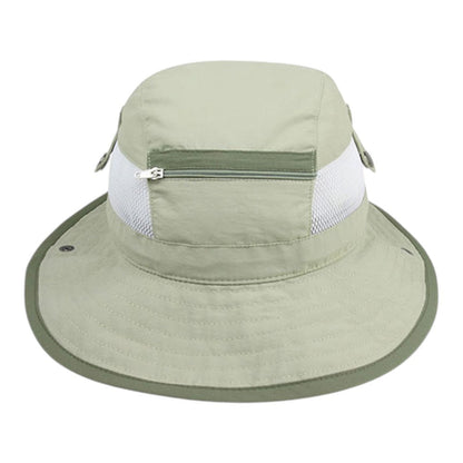 Juniper J7225 Taslon UV Bucket Hat with Zipper Pocket