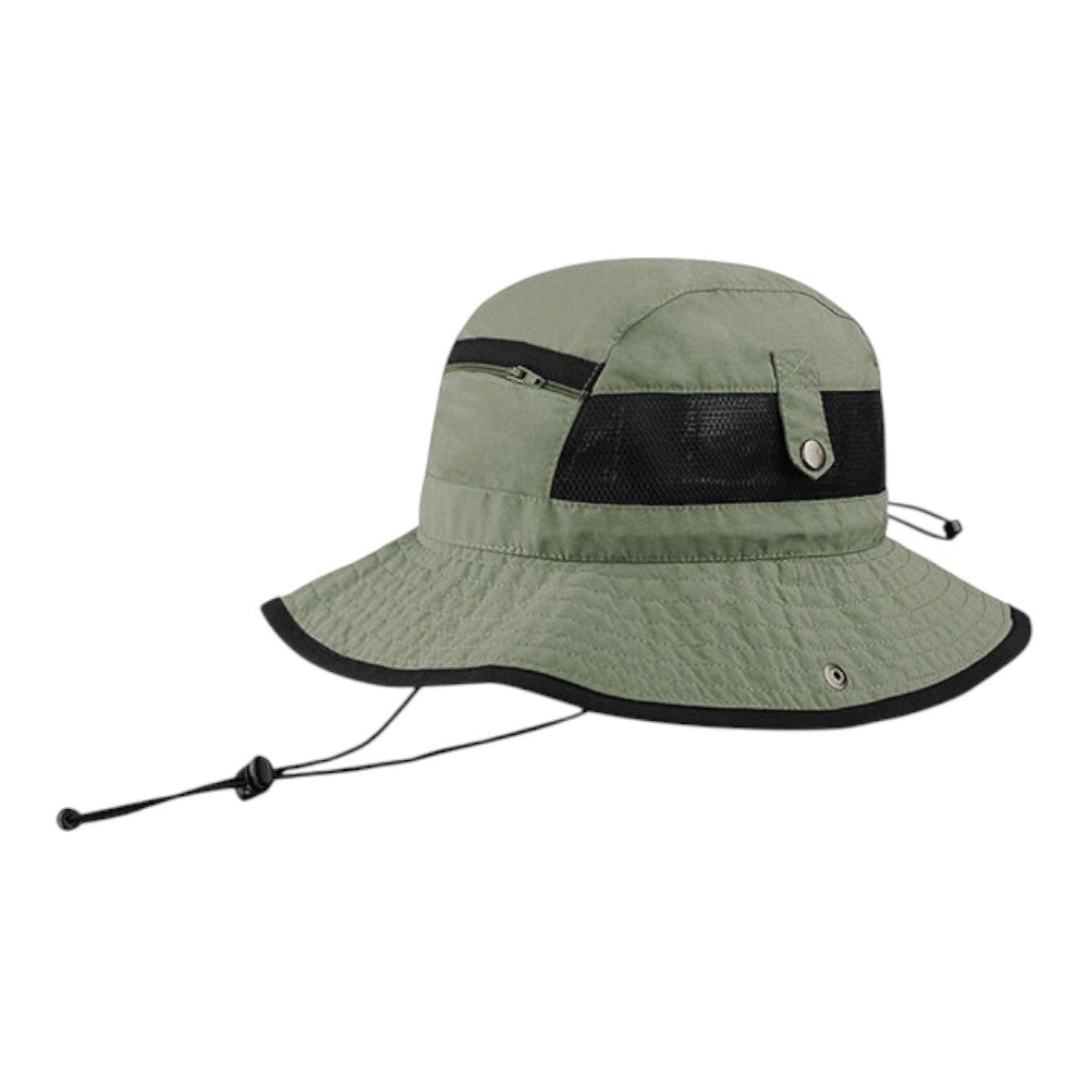 Juniper J7225 Taslon UV Bucket Hat with Zipper Pocket