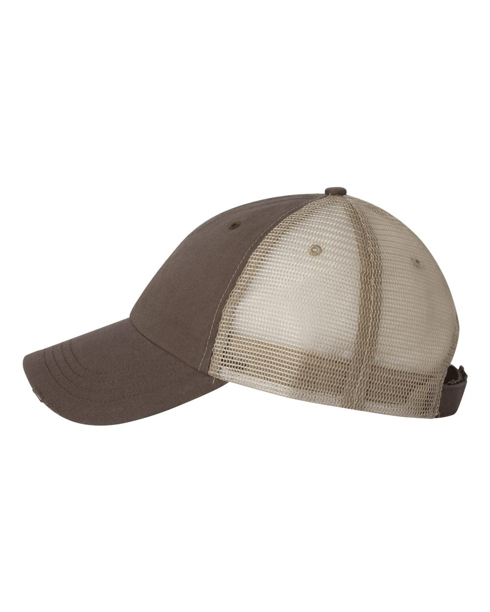 Mega Cap 6887 Frayed-Bill Twill Cap