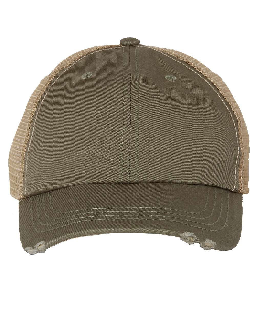 Mega Cap 6887 Frayed-Bill Twill Cap