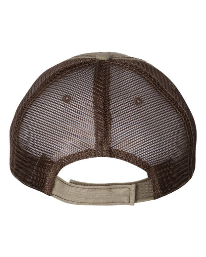 Mega Cap 6990 Herringbone Trucker Cap, Mesh Back Hat