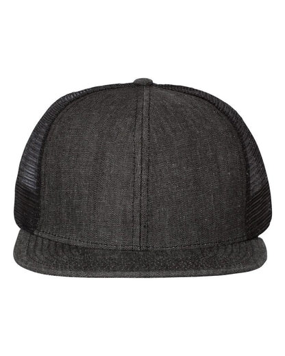 Mega Cap 6997B Flat Bill Six-Panel Trucker Cap