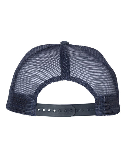 Mega Cap 6997B Flat Bill Six-Panel Trucker Cap