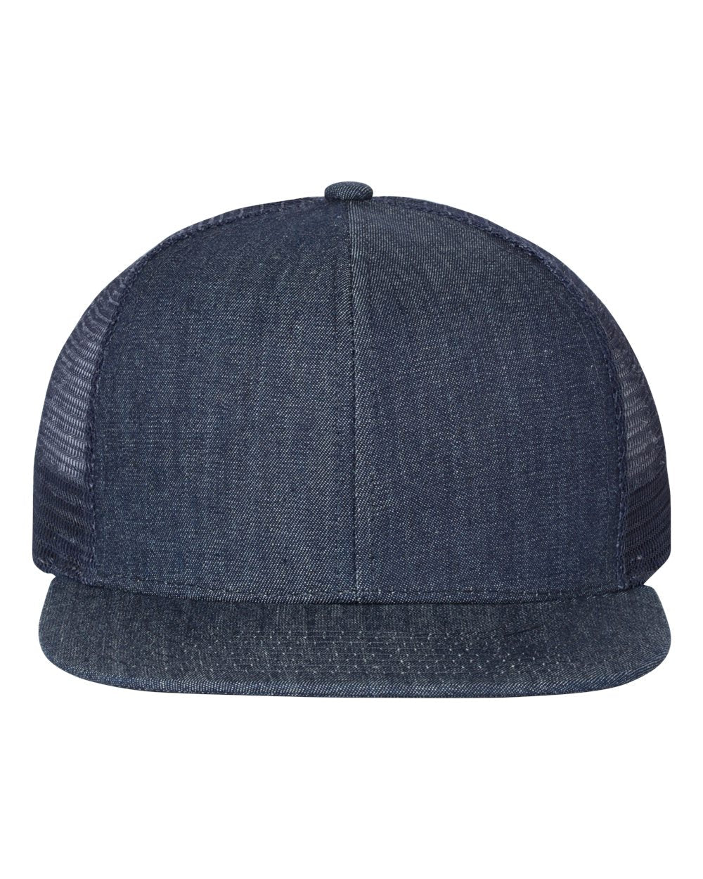 Mega Cap 6997B Flat Bill Six-Panel Trucker Cap