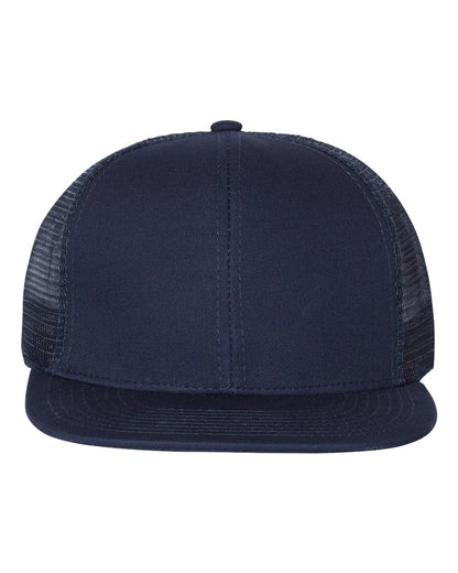 Mega Cap 6997B Flat Bill Six-Panel Trucker Cap