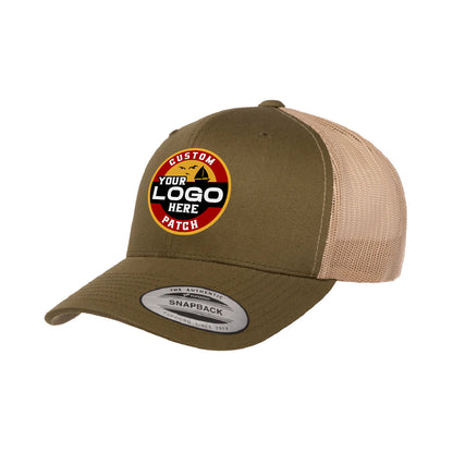 Custom Patch Yupoong 6606T Retro Trucker Hat, Mesh Back, 2-Tone Colors, YP Classics