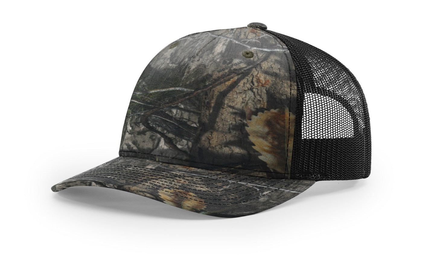 Richardson 112PFP Printed Five Panel Trucker Hat Camo Cap 112 PFP - Blank