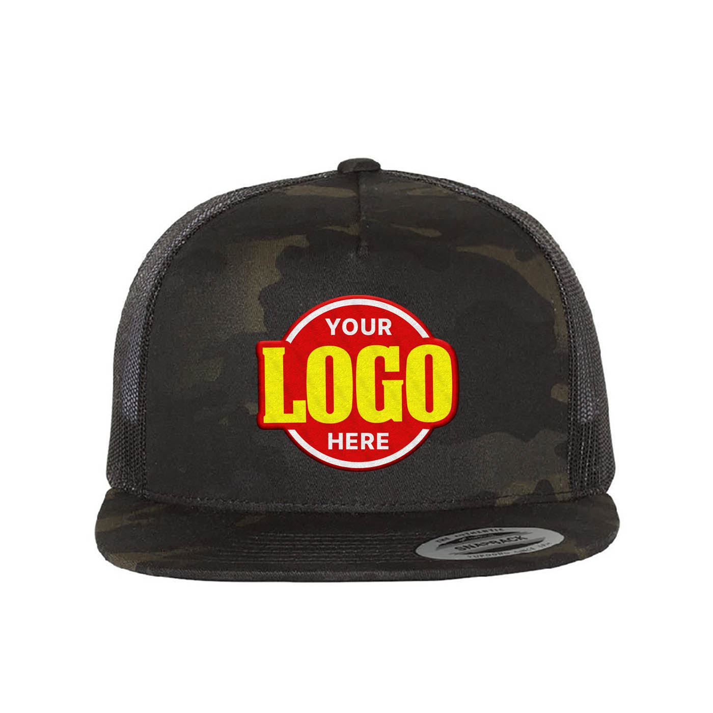 Custom Embroidered YP Classics, Yupoong 6006 - Flat Bill Trucker Cap