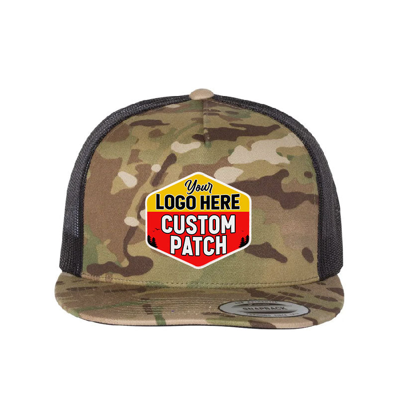 Custom Patch YP Classics, Yupoong 6006 Flat Bill Trucker Cap