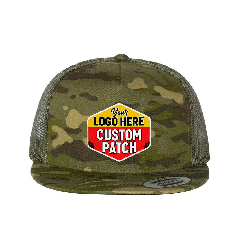 Custom Patch YP Classics, Yupoong 6006 Flat Bill Trucker Cap