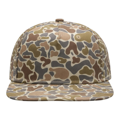 Blank Rope Hats Camo 5-Panel Snapback